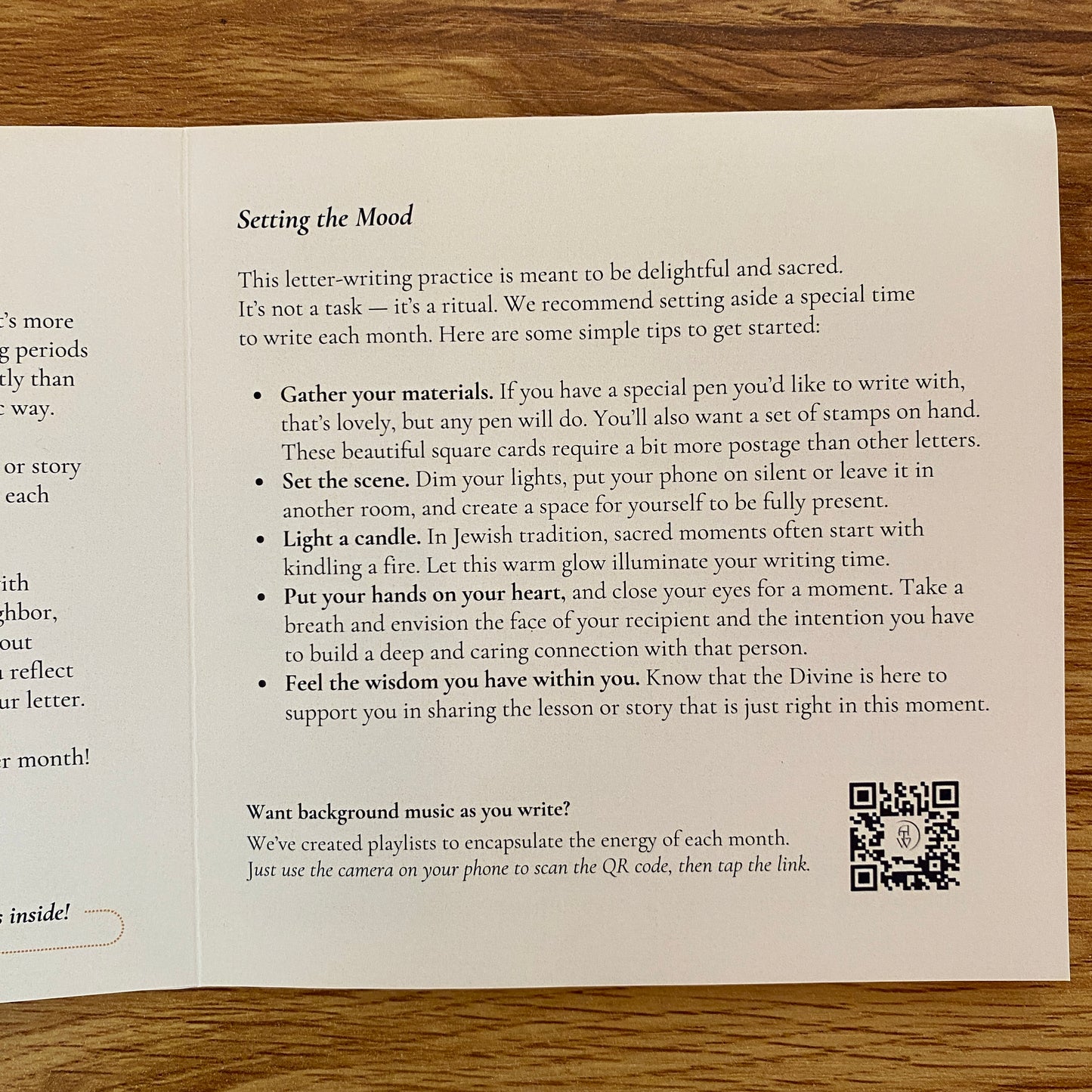 Wisdom Letters: A Writing Ritual Kit