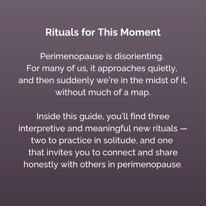 Honoring the In-Between: Jewish Rituals for Perimenopause - Digital Download