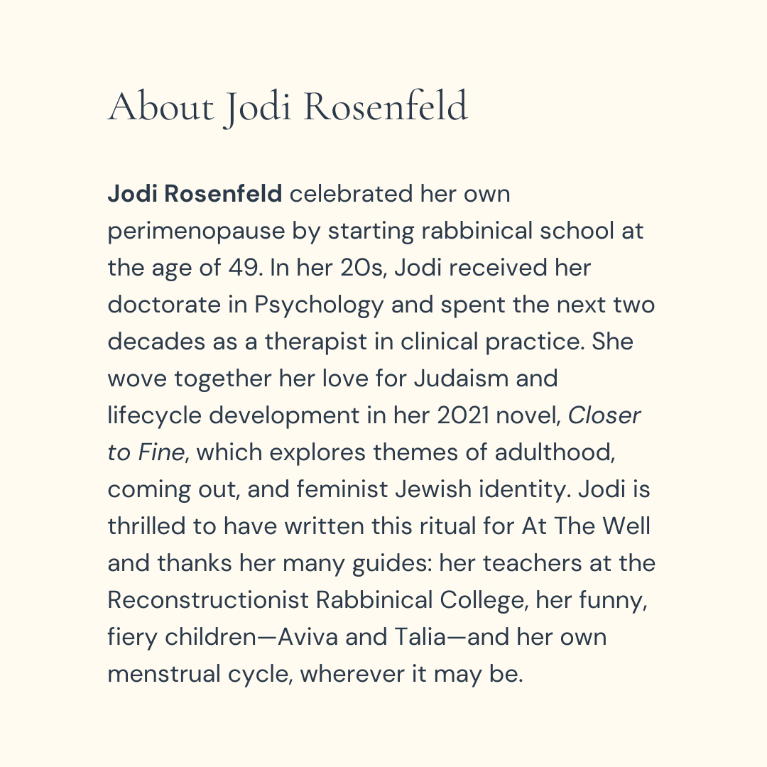 Honoring the In-Between: Jewish Rituals for Perimenopause - Digital Download