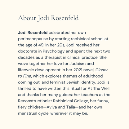 Honoring the In-Between: Jewish Rituals for Perimenopause - Digital Download