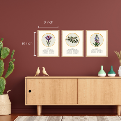 “Saffron - Botanical of Av” Art Print