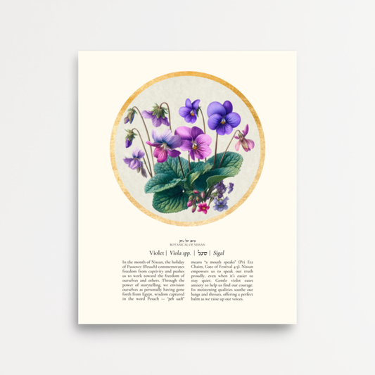 “Violet - Botanical of Nissan” Art Print