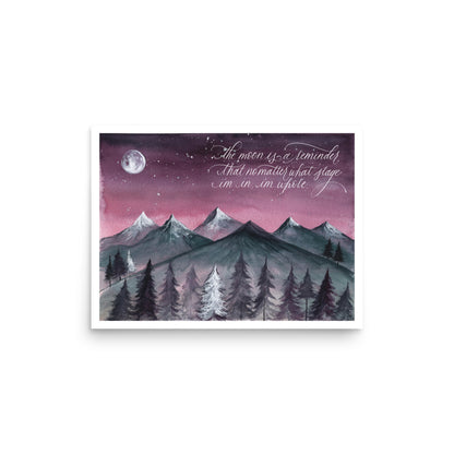 “The Moon Is a Reminder” Art Print by Malka Klein