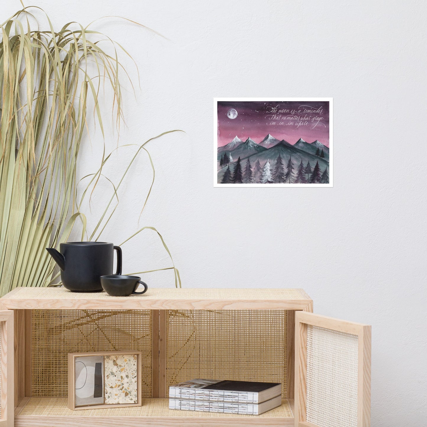 “The Moon Is a Reminder” Art Print by Malka Klein