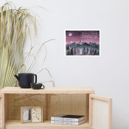 “The Moon Is a Reminder” Art Print by Malka Klein
