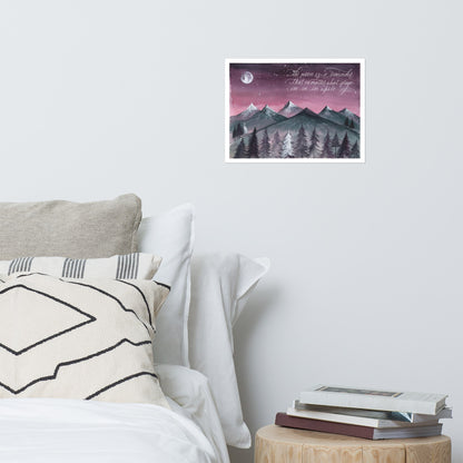 “The Moon Is a Reminder” Art Print by Malka Klein