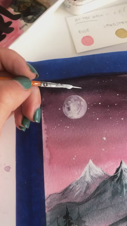 “The Moon Is a Reminder” Art Print by Malka Klein